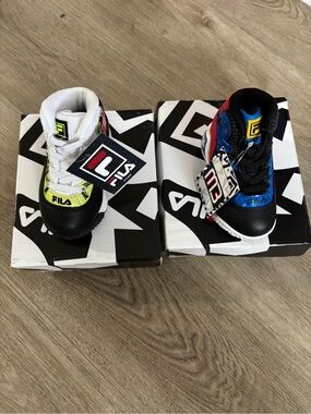 Lot of 2 FILA Infant Boys Shoes Size 5 Sneakers